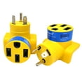 thumbnail image 1 of Parkworld 885378Y EV Charging Adapter NEMA TT-30P to 14-50R One Piece Compact Adapter (ONLY for Tesla or Other EV Charger use, NOT for RV), 1 of 5
