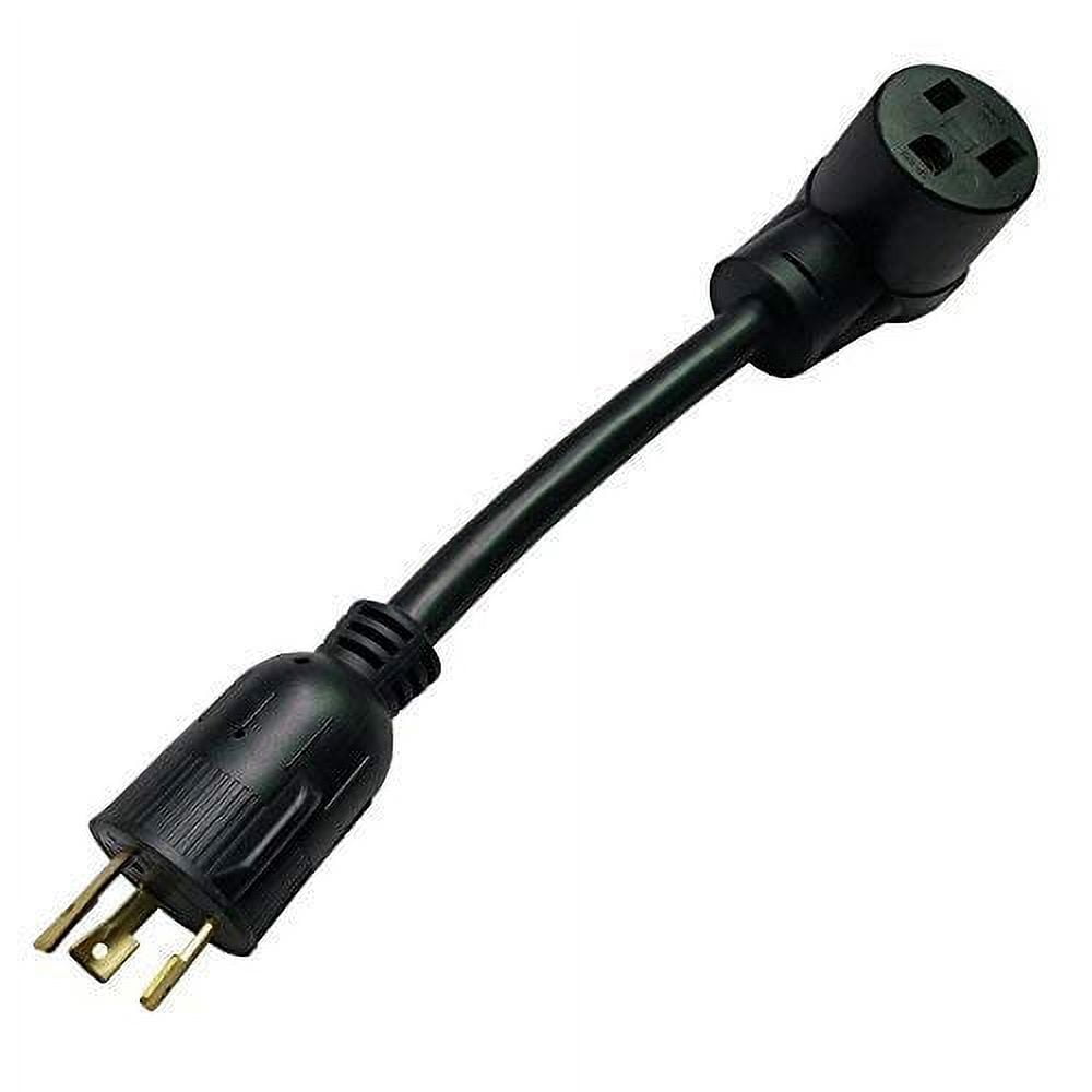 Parkworld 885392 Welding Adapter cord L6-30 Plug 3-Prong 30A Locking Male to 6-50 Receptacle 50 AMP Female