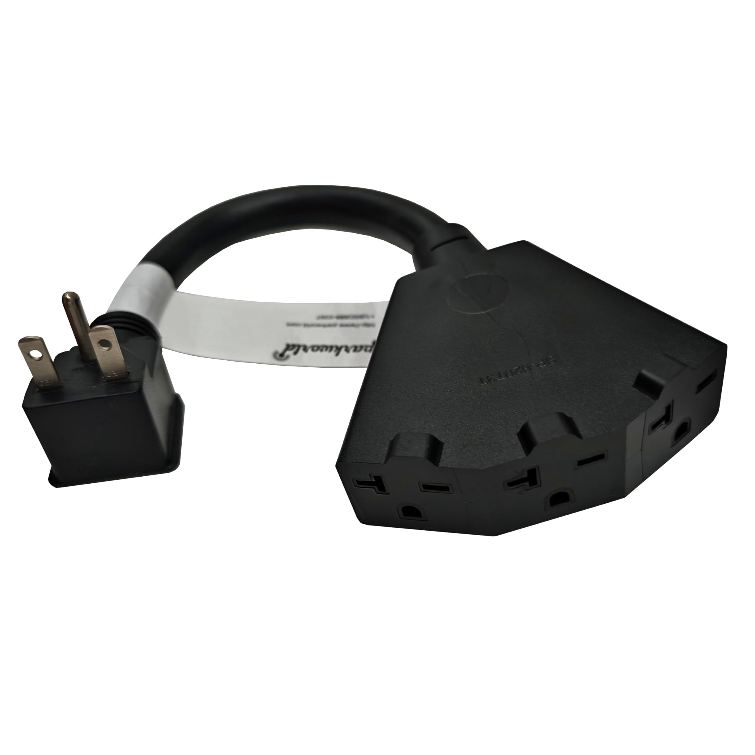 Parkworld 65511 NEMA 6-15P to 3 of 6-20R(T-blade 6-15R) 1FT - Walmart ...