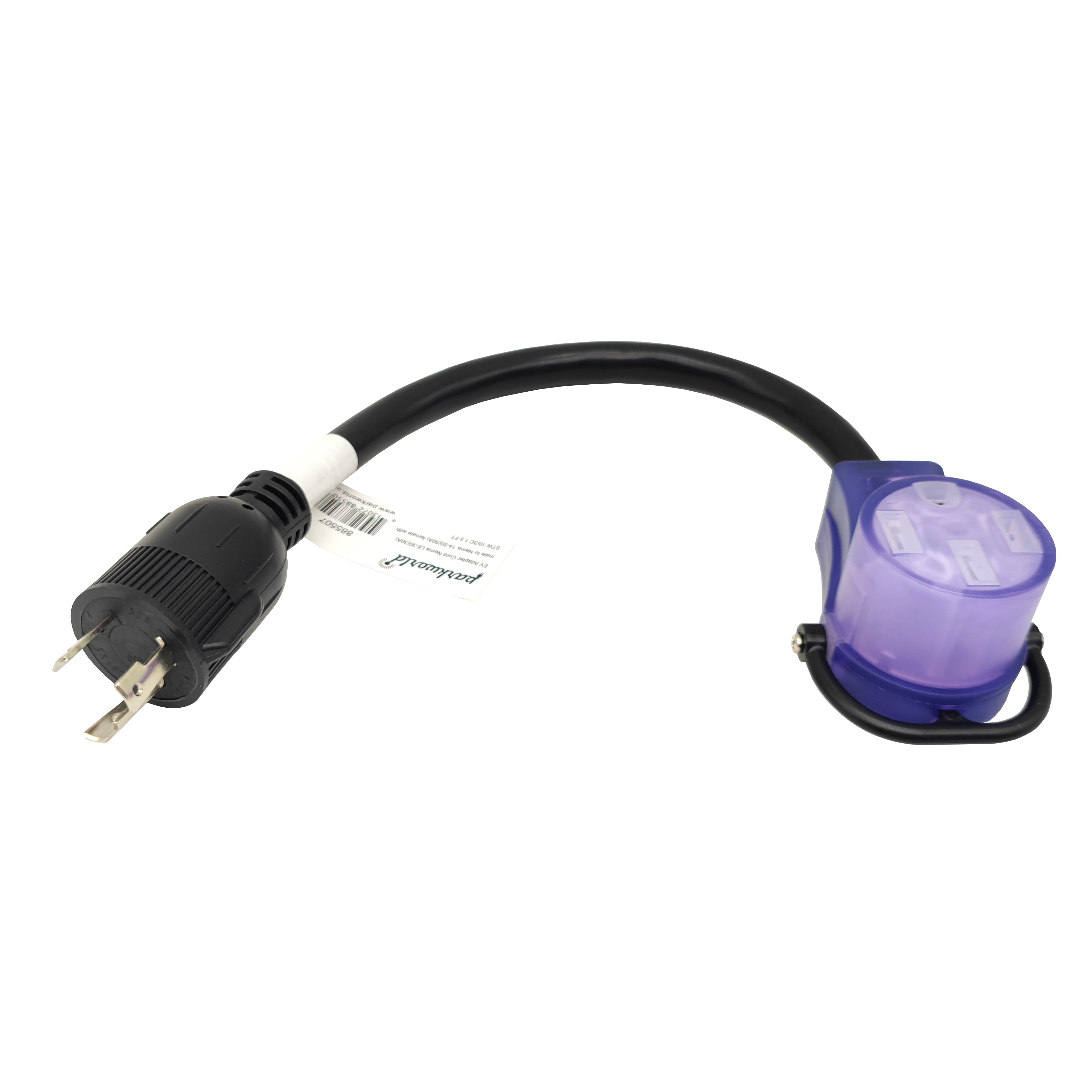 Parkworld 885507 EV Adapter Cord NEMA L6-30P to 14-50R (For Tesla only, NOT for RV) 18 inch