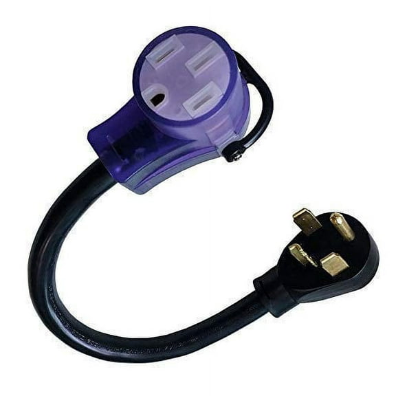 Parkworld 885538A AC Adapter Cord NEMA 14-30P to 14-50R (Both for RV Camping, EV Charging and Tesla UMC) 1.5 feet