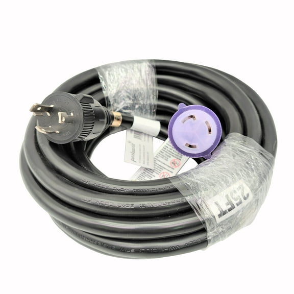 Parkworld 885620 NEMA L6-30 Extension Cord, Locking 3-Prong, 30 AMP, 250 Volts, 7500 Watts (25FT)