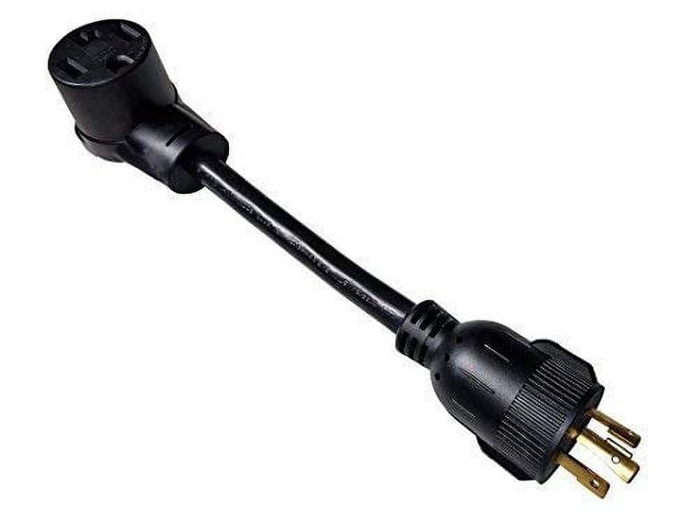 Parkworld 885989 Welding Adapter cord L6-30 Plug 3-Prong 30A Locking Male to Dryer 14-30 Receptacle 30 AMP Female (Only For 125V, Two Hots pole bridged in female)