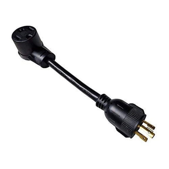 Parkworld 885989 Welding Adapter cord L6-30 Plug 3-Prong 30A Locking Male to Dryer 14-30 Receptacle 30 AMP Female (Only For 125V, Two Hots pole bridged in female)