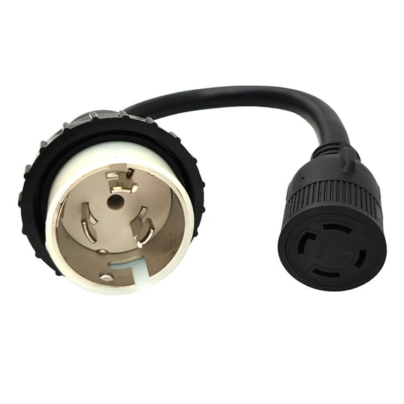 Parkworld 886283 Marine Shore Power 50A SS2-50 Plug Male to Generator 30A L14-30 Receptacle female