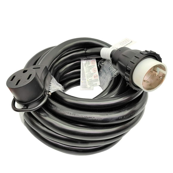 Parkworld 886399B Shore Power 50A Adapter Cord SS2-50P to RV & EV 14-50R, 30FT
