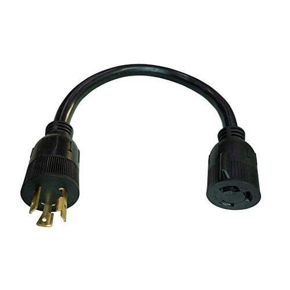 Parkworld 886412 Adapter Cord L5-20 Plug Male to L6-30 Receptacle Female, 20A, 125V, 2500W, 1.5FT