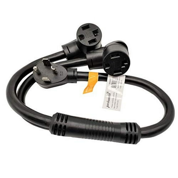 Parkworld 886603 NEMA 14-30 Splitter, Dryer 14-30P Male Plug to (2)14-30R Female Receptacle, Dryer 4-Prong 30 AMP 14-30 Y Adapter Cord