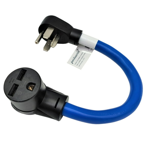 Parkworld 886757 Adapter cord Dryer 14-30P Male Right Angle to Welder 6-30R Female