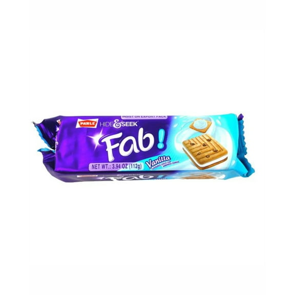 Parle Biscuit Hide  Seek Fab Vanilla 112g