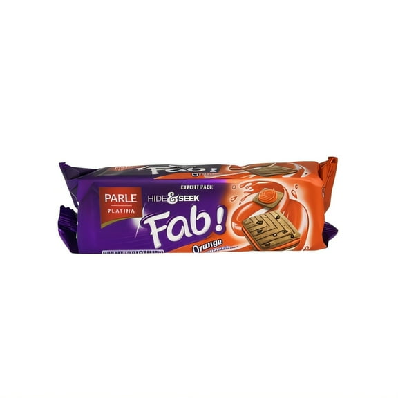 Parle Hide & Seek Fab Orange Cream Sandwich Cookies 112 g