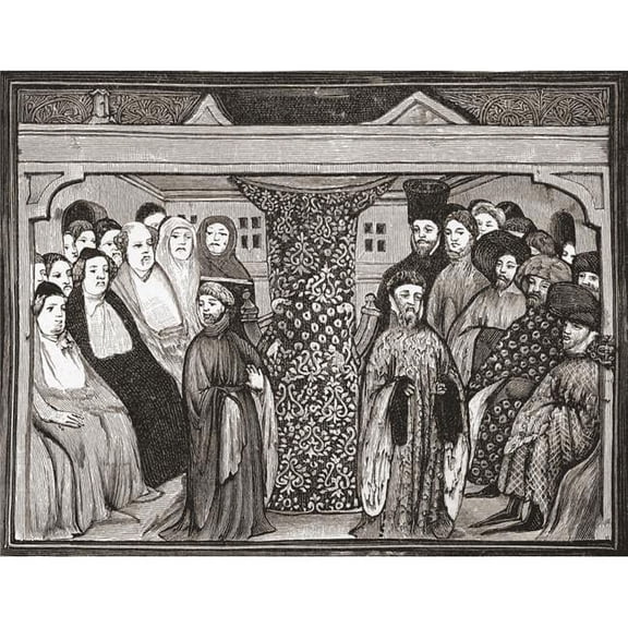 Parliament Deposing Richard II & Electing Henry IV In 1399 From The Book Short History of The English People by J.R. Green Published London 1893 Poster Print - 32 x 24 - Large