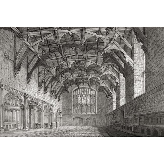 Parliament House - Edinburgh - Scotland - Built 1632-1639 From The Book Short History of The English People by J.R. Green Published London 1893 Poster Print - 17 x 12