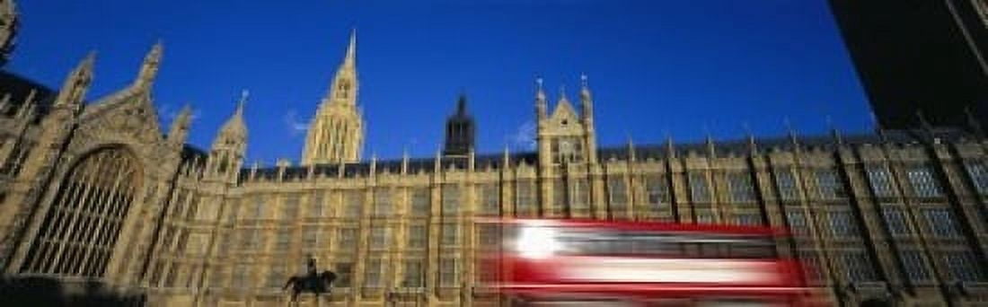 Parliament London England United Kingdom Canvas Art - Panoramic Images (18 x 6)