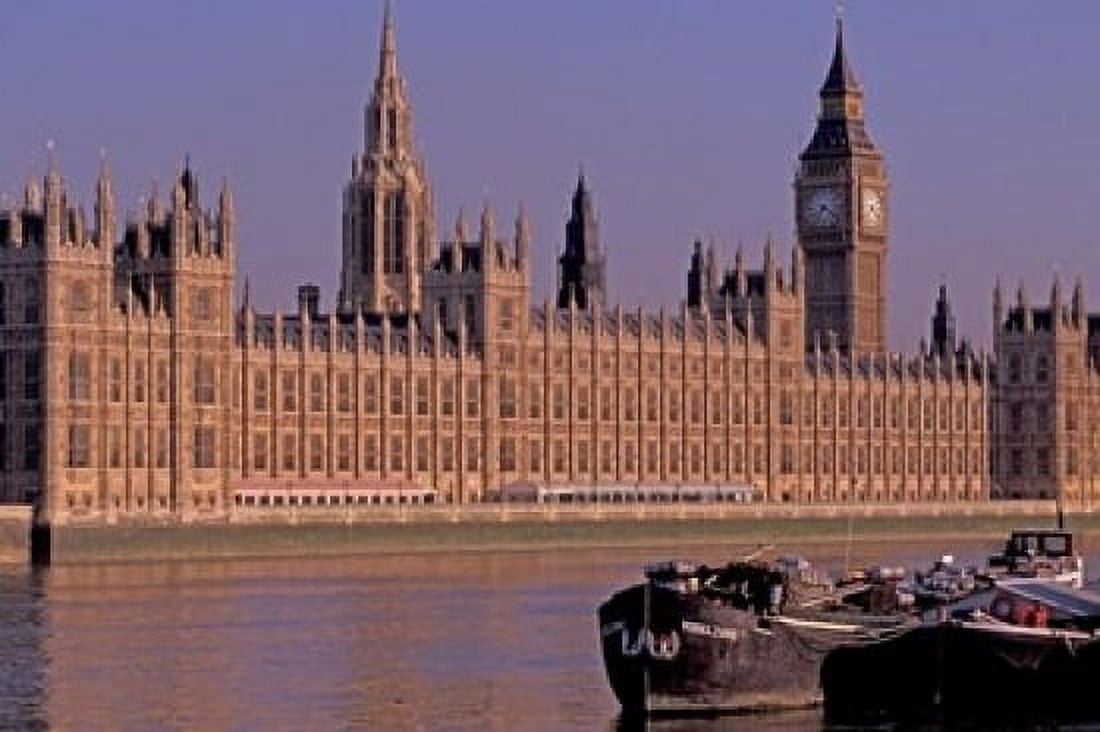 Parliament and Big Ben London England Canvas Art - Nik Wheeler DanitaDelimont (18 x 12)