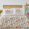 thumbnail image 1 of Parlin Fucshia 100% Cotton Double Bed Linen Cover Set, 1 of 10