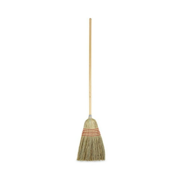 Boardwalk Parlor Broom, Yucca/Corn Fiber Bristles, 55.5" Overall Length, Natural
