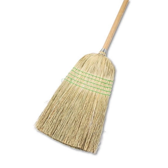 Parlor Broom, Yucca/corn Fiber Bristles, 55.5" Overall Length, Natural | Bundle of 5 Each