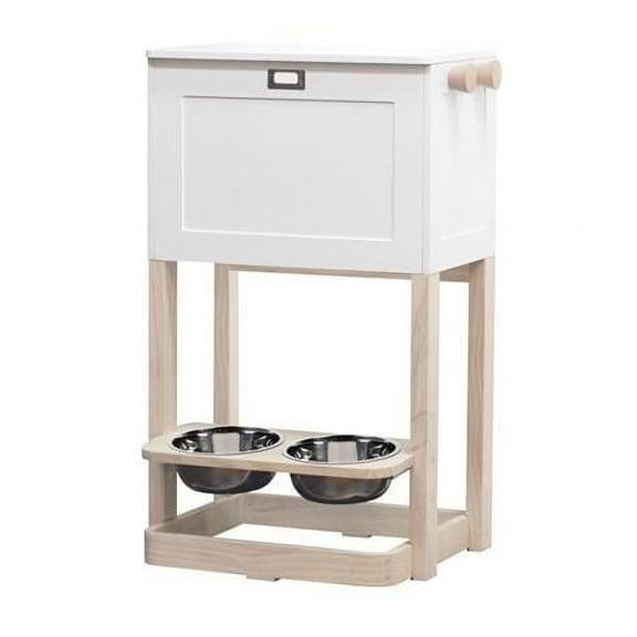 Parlor Pet Feeder Station, White