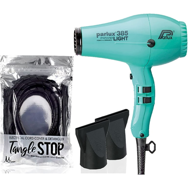 Parlux 385 Powerlight Ionic & Ceramic Tiffany Blue Hair Dryer and