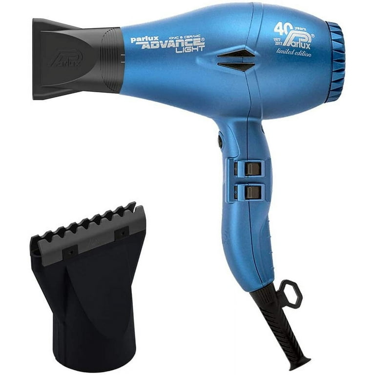 Parlux Advance Light MATTE BLUE Ionic and Ceramic 40 Years