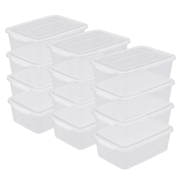 Parlynies 12 Pack Clear Dough Proofing Box with Lid, Dough Rising Container