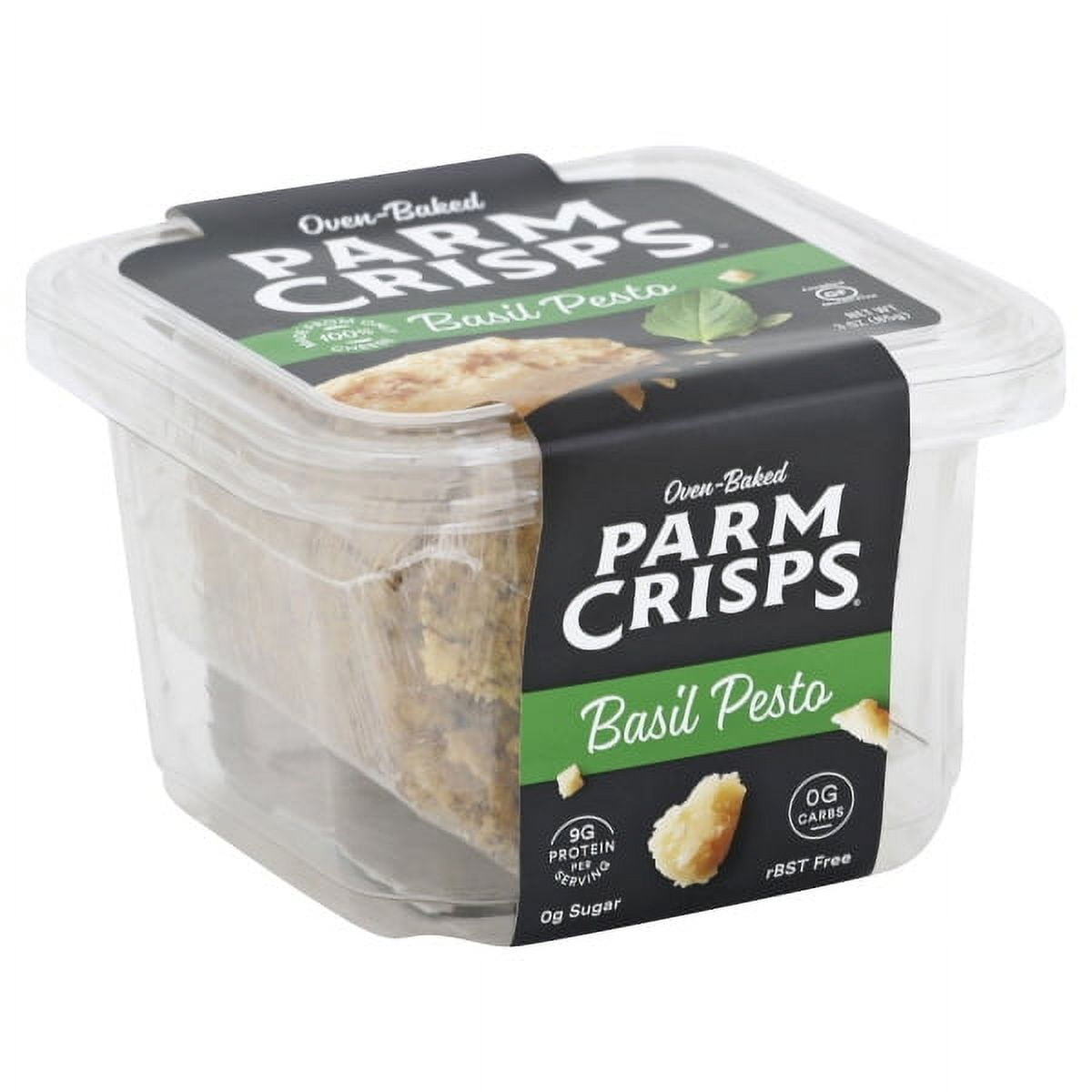 Parm Crisps Cheese Snack Basil Pesto, 3.0 OZ