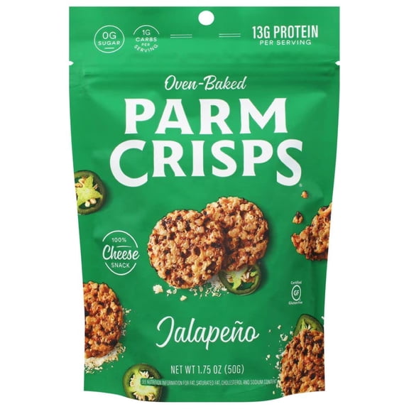 Parm Crisps - Cracker Cheese Jalpeno Par - 1.75 Oz, Case of 12
