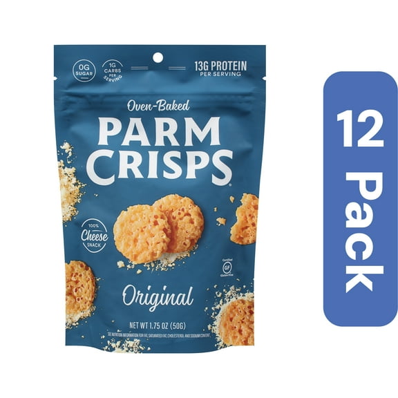 Parm Crisps Mini Cracker Parmesan Crisps 1.75 oz (Pack of 12)
