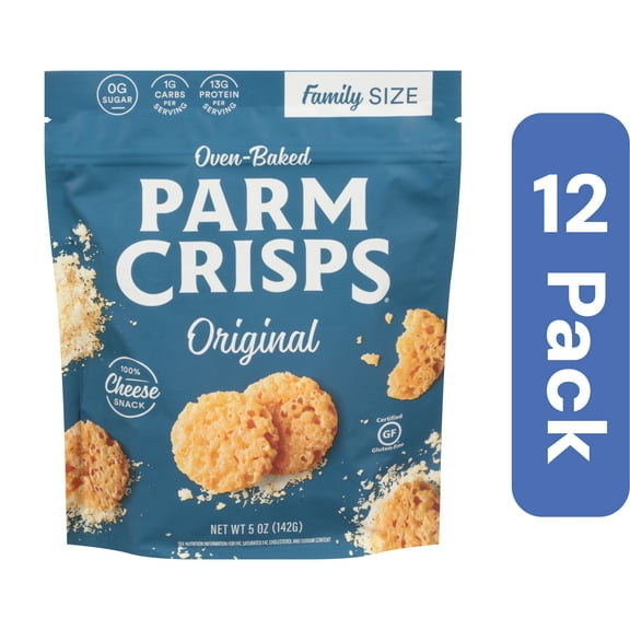 Parm Crisps Original Parmesan Crisps 5 oz (Pack of 12)