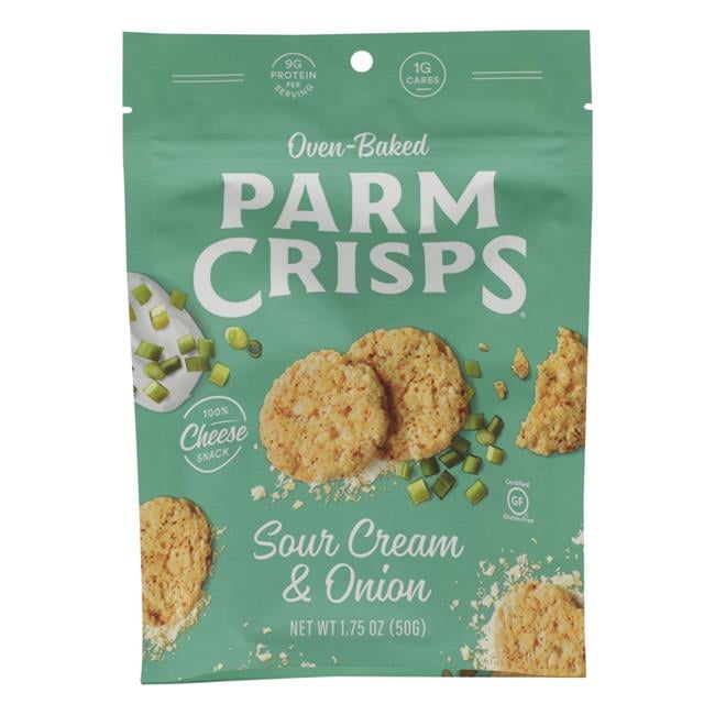 Parm Crisps Oven Baked Sour Cream & Onion Cheese Snack, 1.75 oz