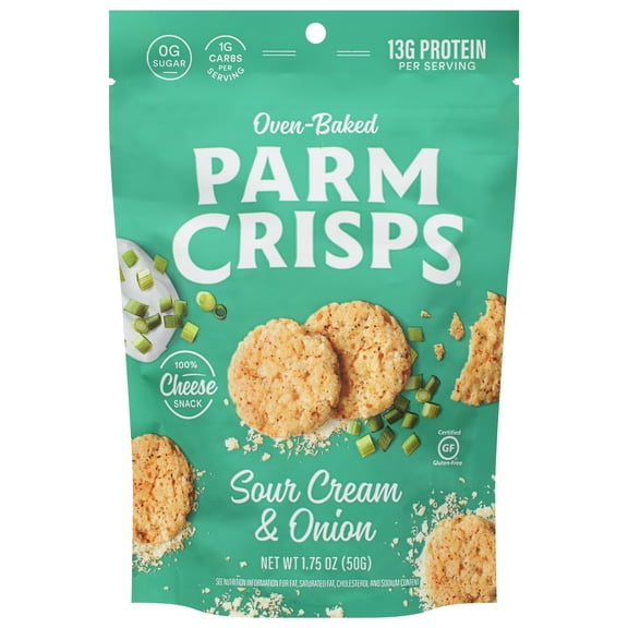 Parm Crisps Sour Cream & Onion Parmesan Crisps 1.75 oz (Pack of 12)