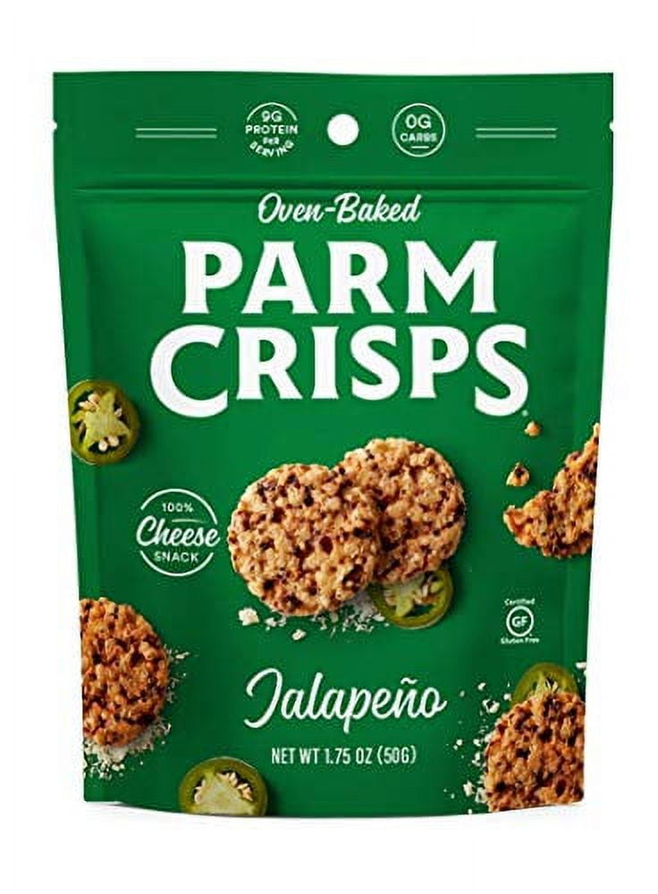 ParmCrisps 100% Cheese Crisps, Keto Friendly, Gluten Free (Jalapeno, 4 Pack)