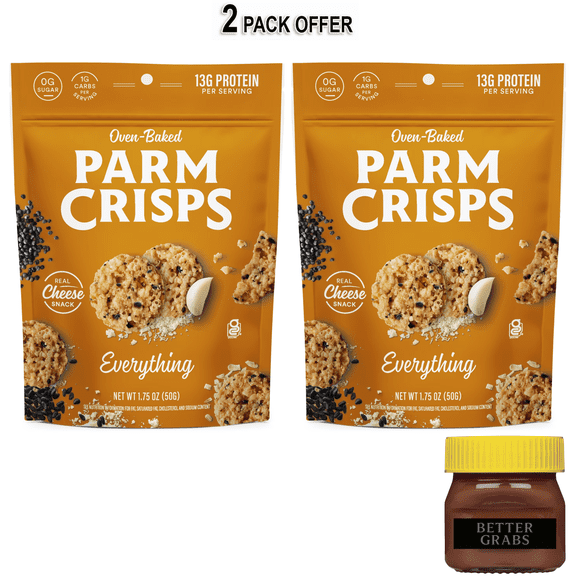 ParmCrisps Everything Real Cheese Oven-Baked Parm Crisp Snack, 1.75 OZ