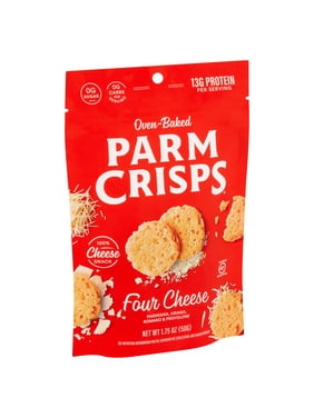 ParmCrisps Four Cheese Oven-Baked Parm Crisp Snack, 1.75 oz.