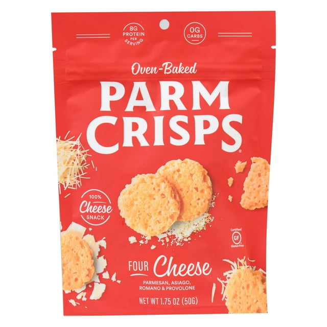 ParmCrisps GlutenFree Four Cheese OvenBaked Parm Crisp Cheese
