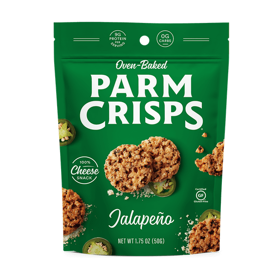 ParmCrisps Jalapeno Oven-Baked Parm Crisp Cheese Crackers, 1.75 oz