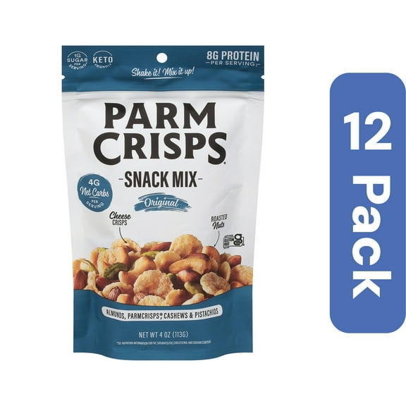 ParmCrisps Snack Mix Original 4 oz (Pack Of 12)