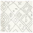 thumbnail image 1 of Parma Ainslee Aztec Shag Area Rug by Chateau Lyon Area Rug, Cream/Grey, 6'7" x 6'7" Square, 1 of 9