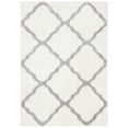 thumbnail image 1 of Parma Lyssa Geometric Shag Area Rug by Chateau Lyon, Cream/Grey, 5'3" x 7'6", 1 of 9