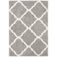 thumbnail image 1 of Parma Lyssa Geometric Shag Area Rug by Chateau Lyon, Grey/Cream, 4' x 6', 1 of 4