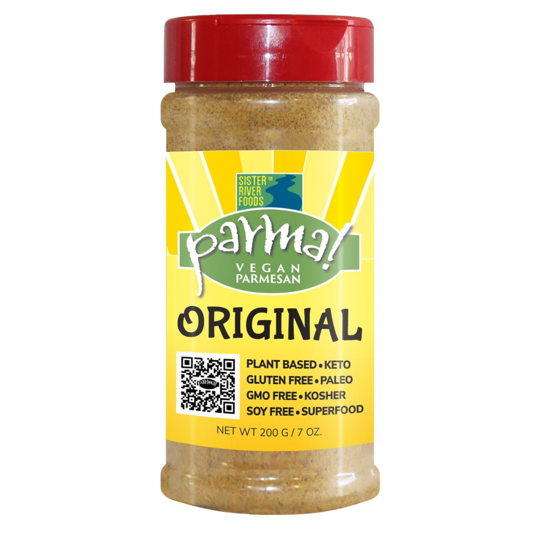 Parma! Original PlantBased Parmesan Cheese Vegan Shredded Parmesan