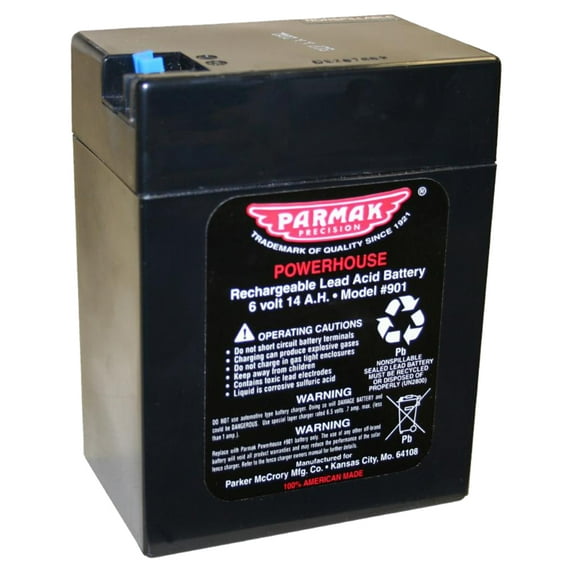 Parmak 901 6-Volt Gel Cell Battery for Solar Powered Electric Fences