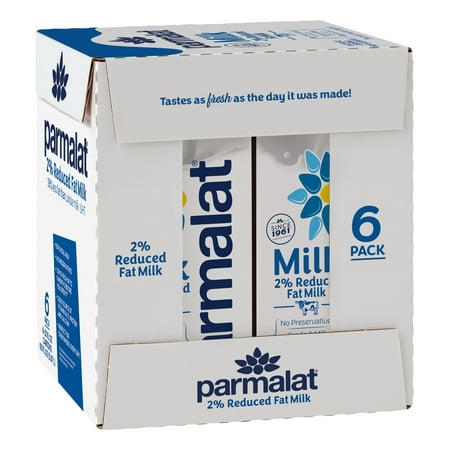 Parmalat UHT 2% Reduced Fat Milk, 32 fl oz, 6 Ct