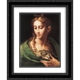 thumbnail image 1 of Parmigianino 2x Matted 20x24 Black Ornate Framed Art Print 'Pallas Athene', 1 of 2