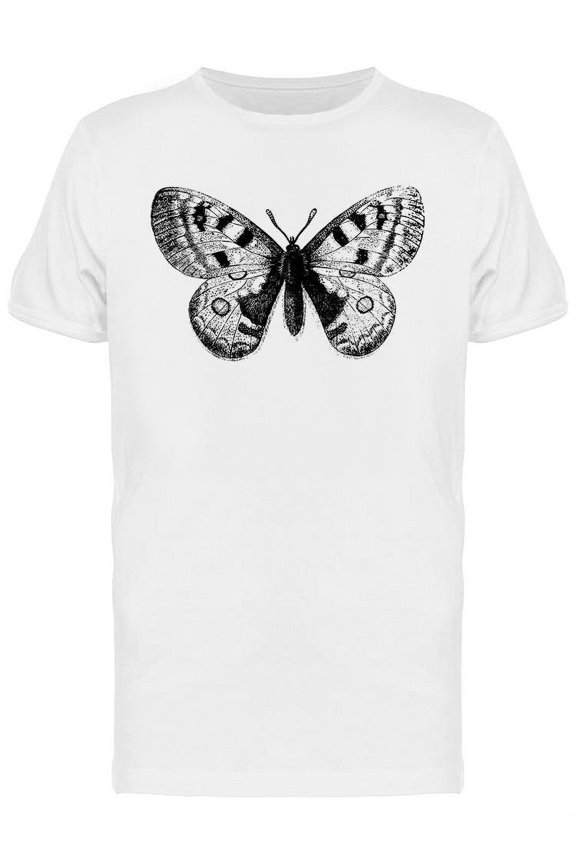 Parnassian Apollo Butterfly T-Shirt Men -Image by Shutterstock, Male x-Large
