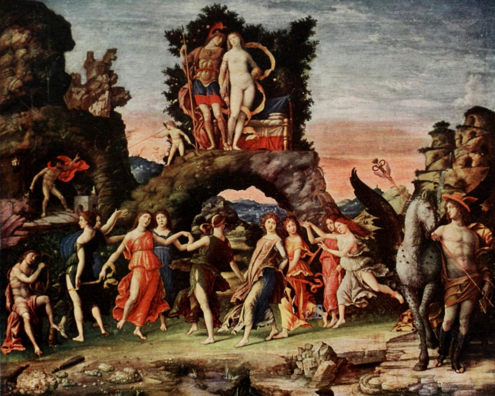 Parnassus Canvas Art - Andrea Mantegna (24 x 36)