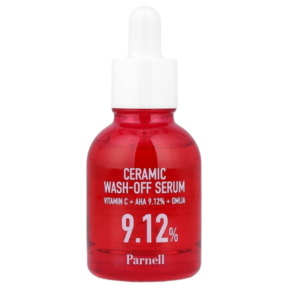 Parnell AHA 9.12 Omija Ceramic Wash-Off Serum, 1.01 fl oz (30 ml)