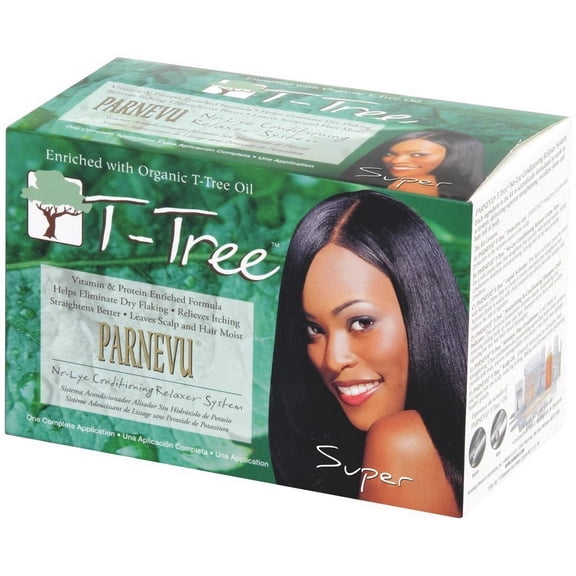 Parnevu T-Tree No-Lye Conditioning Relaxer System - Super, 1 kit