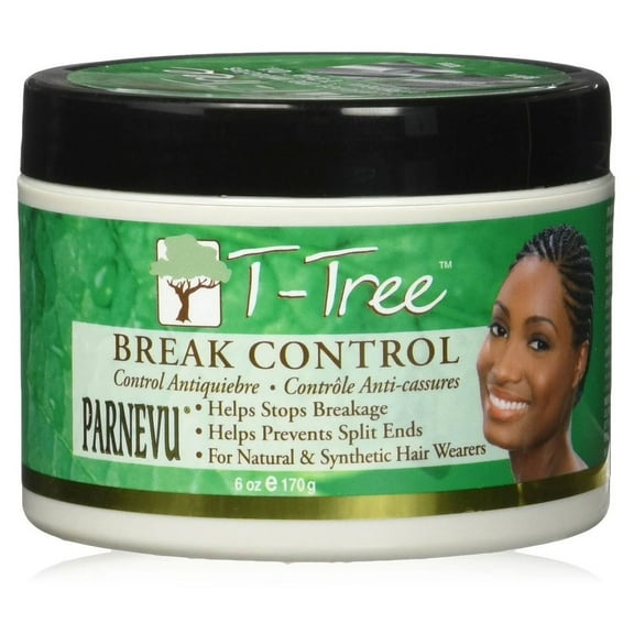 Parnevu Tea Tree Break Control Hair Cream Helps Stop Hair Breakage, 6 oz., Pack of 3